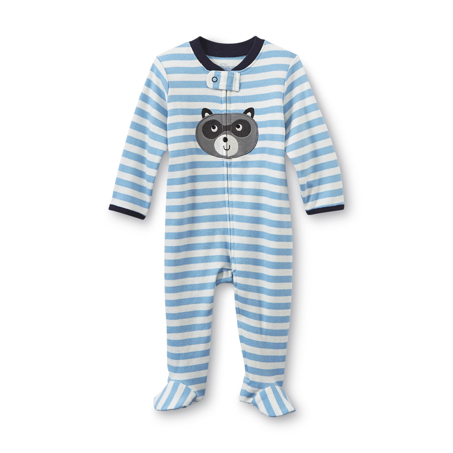 Little Wonders Newborn Boy's Footed Sleeper - Raccoon
