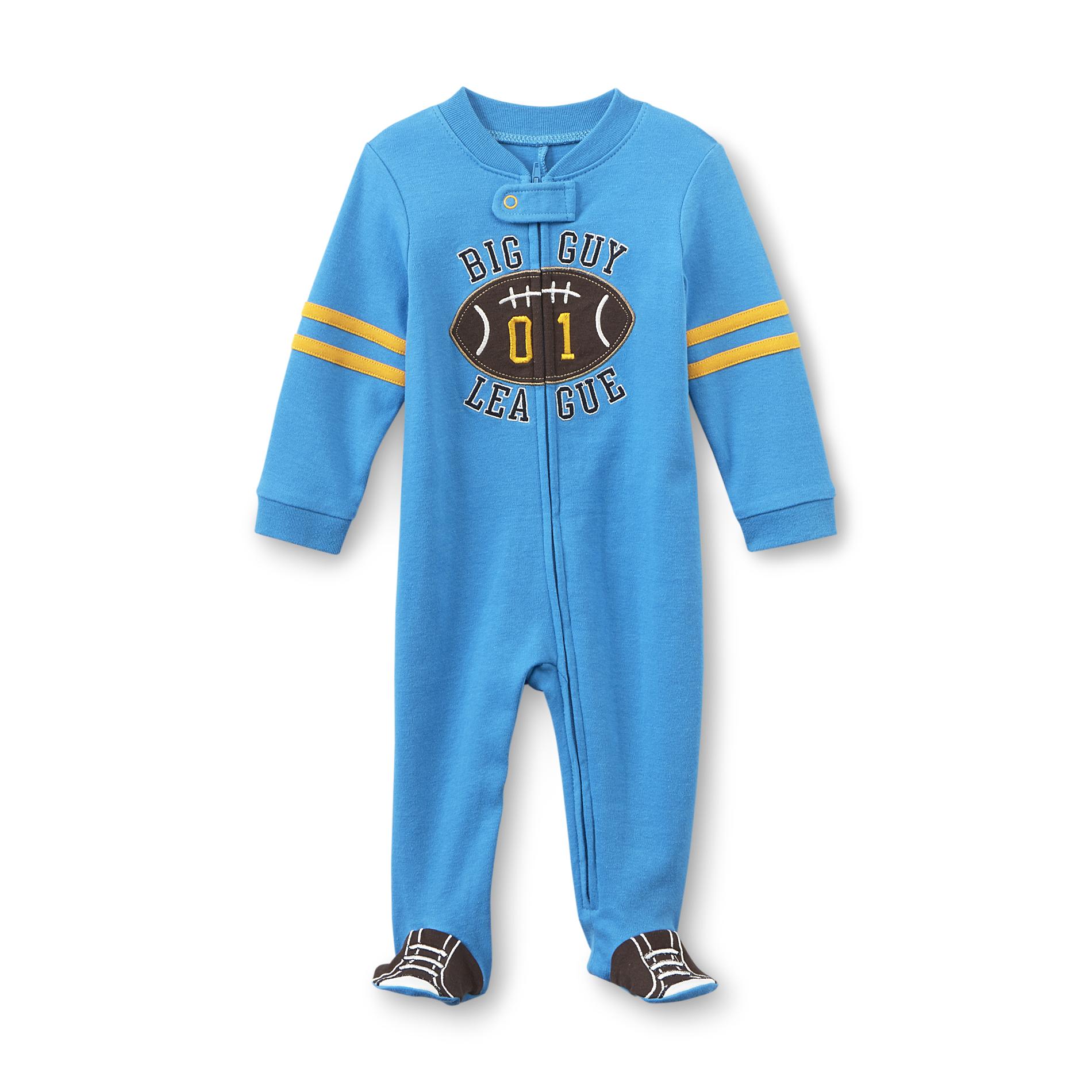 Little Wonders Newborn Boy's Footed Pajamas - Big Guy League