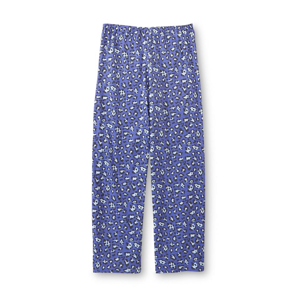 Laura Scott Women's Pajama Top & Pants - Leopard Print