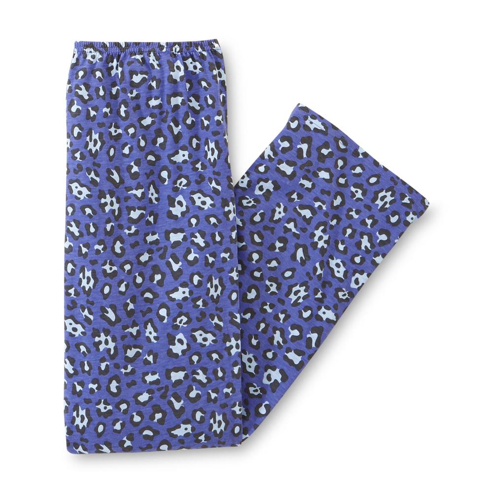 Laura Scott Women's Pajama Top & Pants - Leopard Print