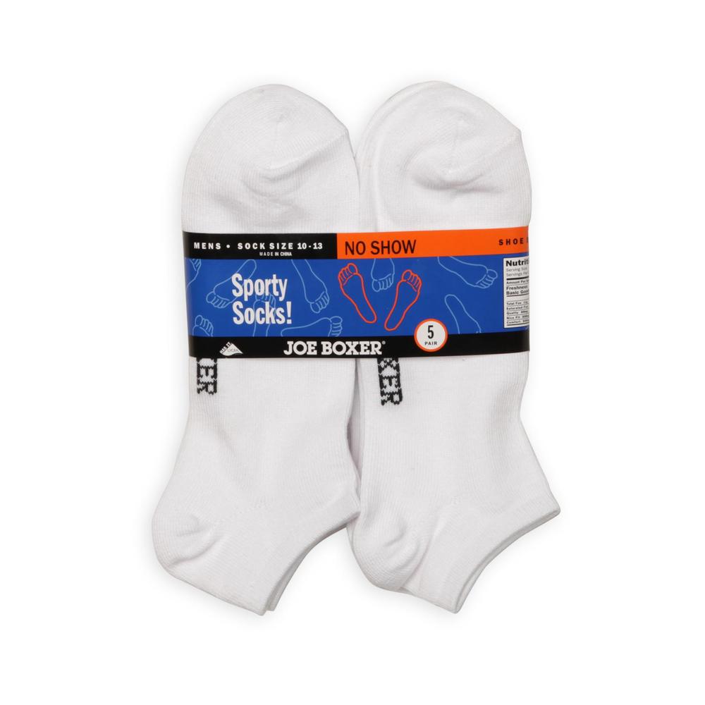 Joe Boxer Men's 5-Pairs No-Show Socks
