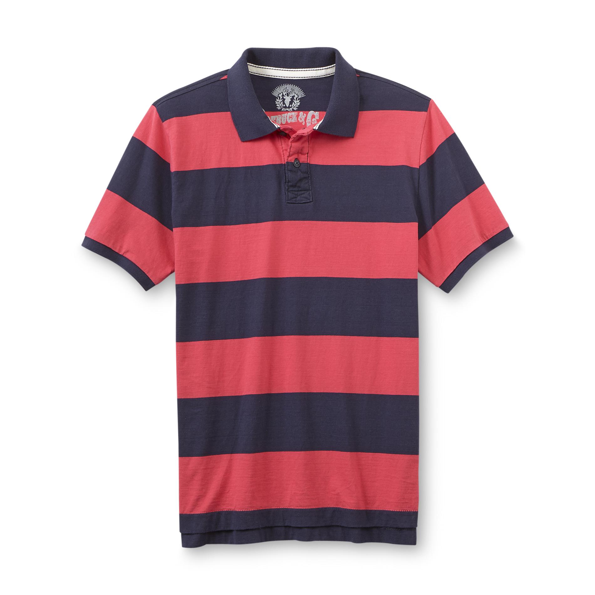 Roebuck & Co. Young Men's Polo Shirt - Wide Striped