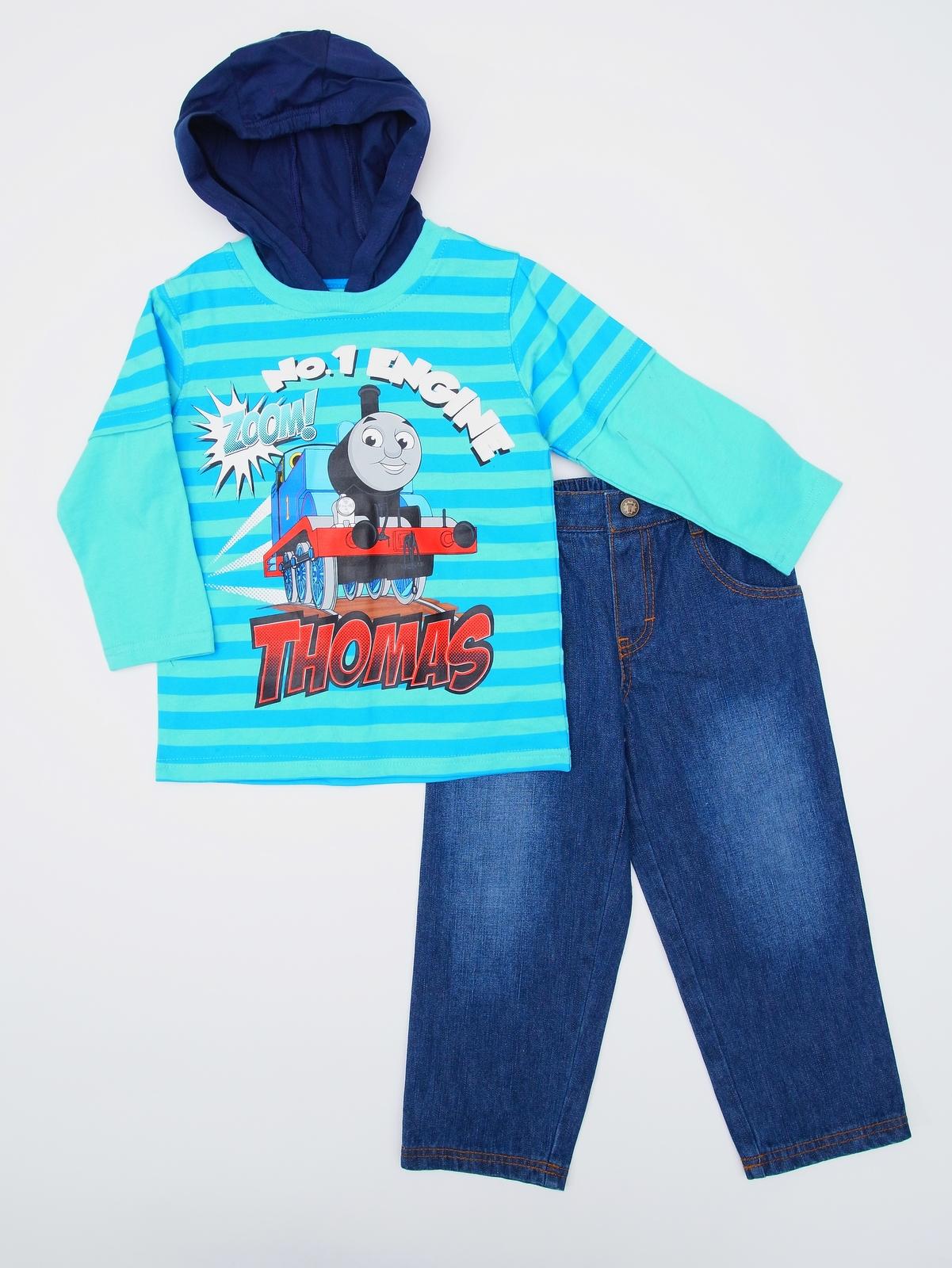 Thomas & Friends Infant & Toddler Boy's Hooded Shirt & Jeans