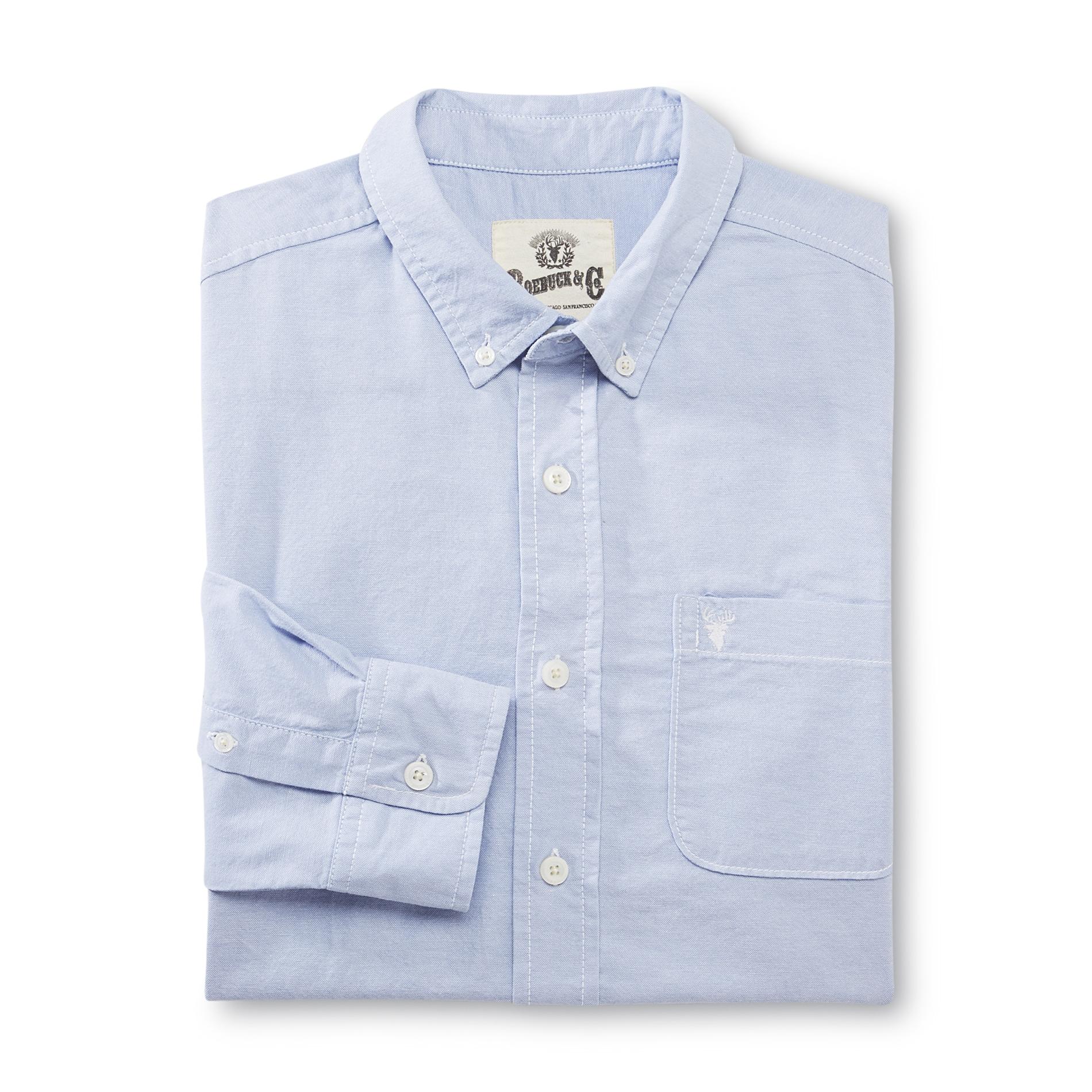 Roebuck & Co. Young Men's Button-Front Oxford Shirt
