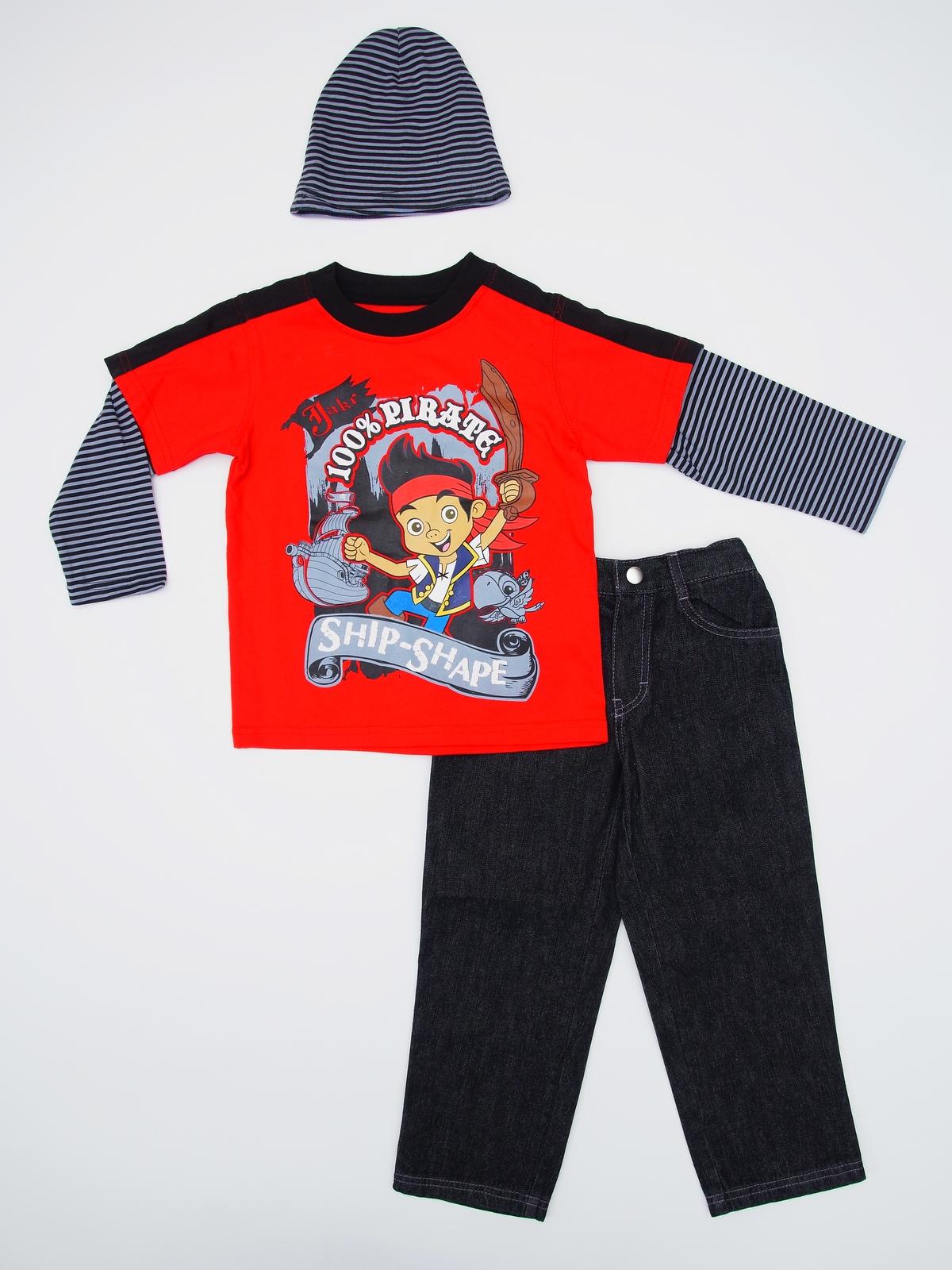 Disney Infant & Toddler Boy's Shirt  Jeans & Hat - 100% Pirate