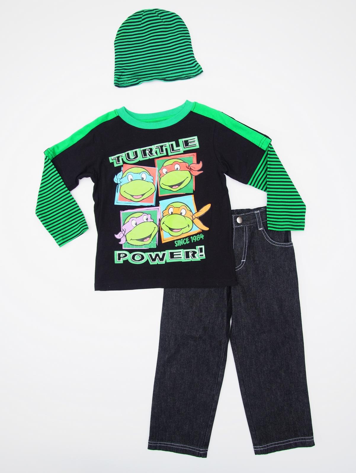 Nickelodeon Infant & Toddler Boy's Shirt  Pants & Hat - Turtle Power!