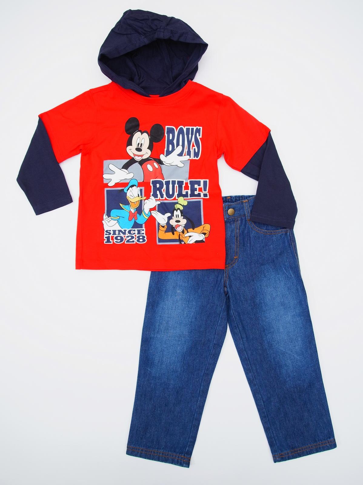 Disney Infant & Toddler Boy's Hooded Shirt & Jeans - Boy's Rule