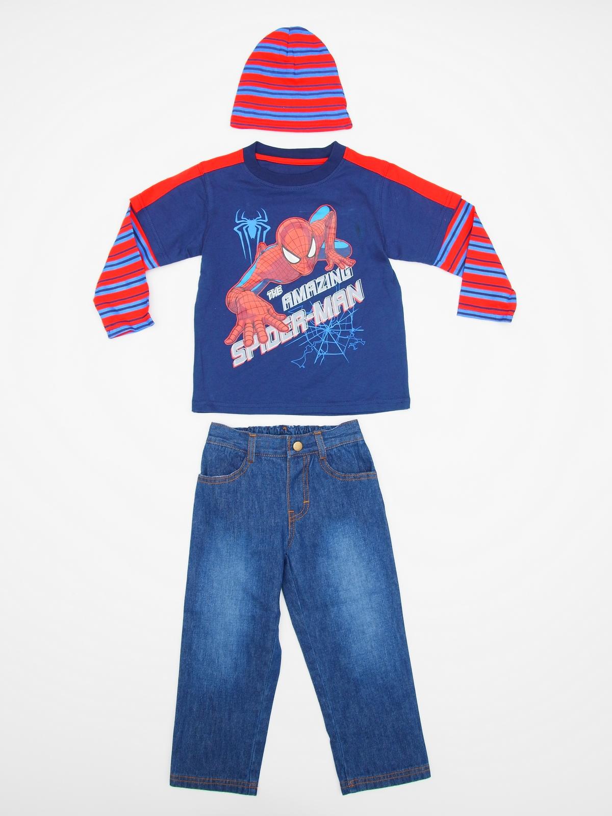 Marvel Infant & Toddler Boy's Shirt  Jeans & Hat - Spider-Man