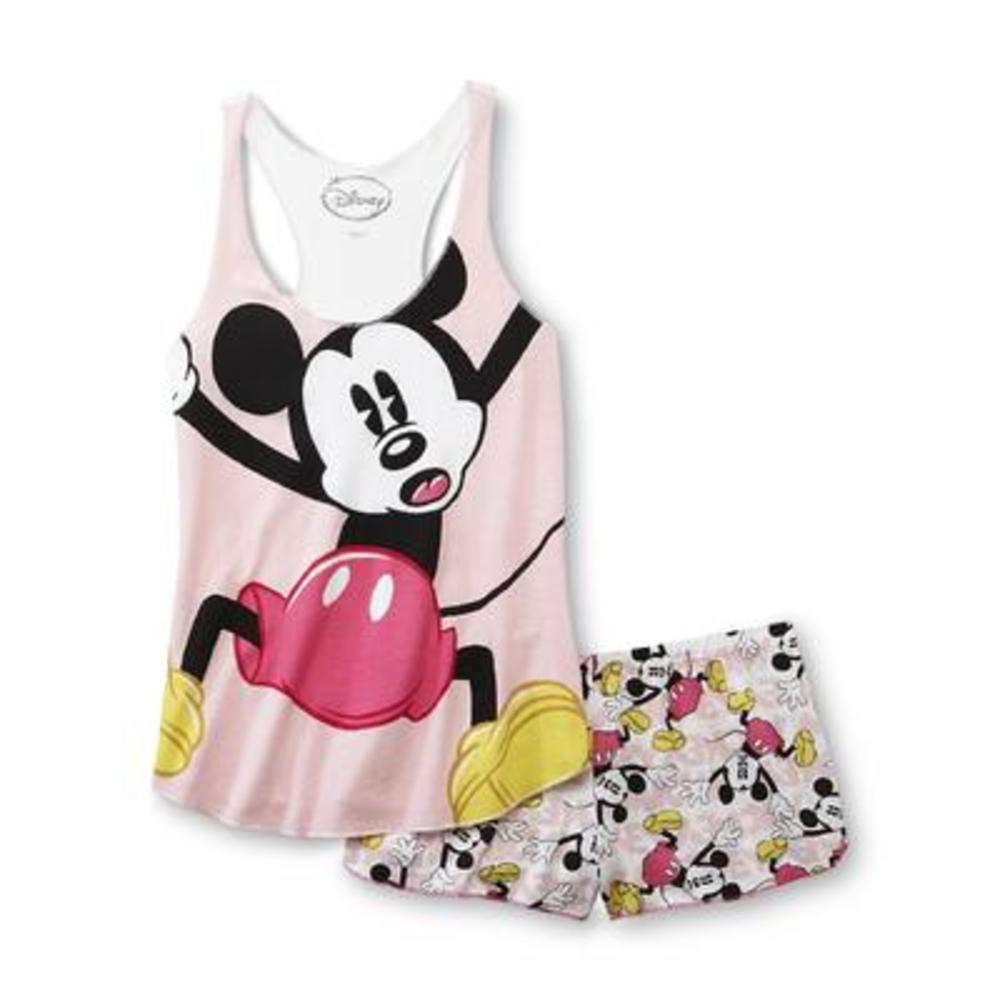 Disney Mickey Mouse Women's Racerback Pajama Top & Shorts