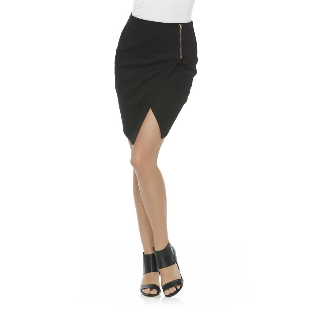 Kardashian Kollection Women's Wrap Front Skirt
