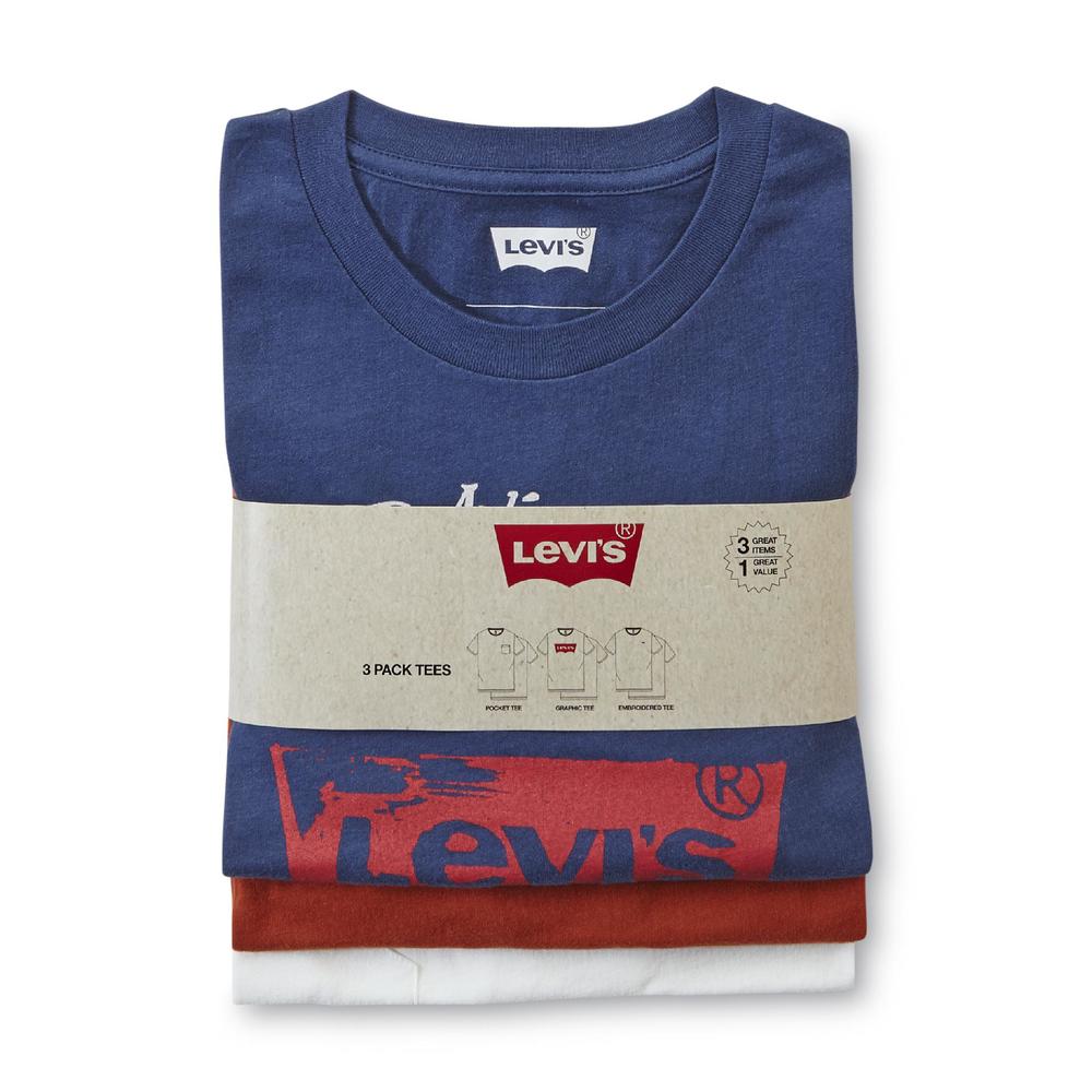 Levi's Men's 3-Pack Logo T-Shirts