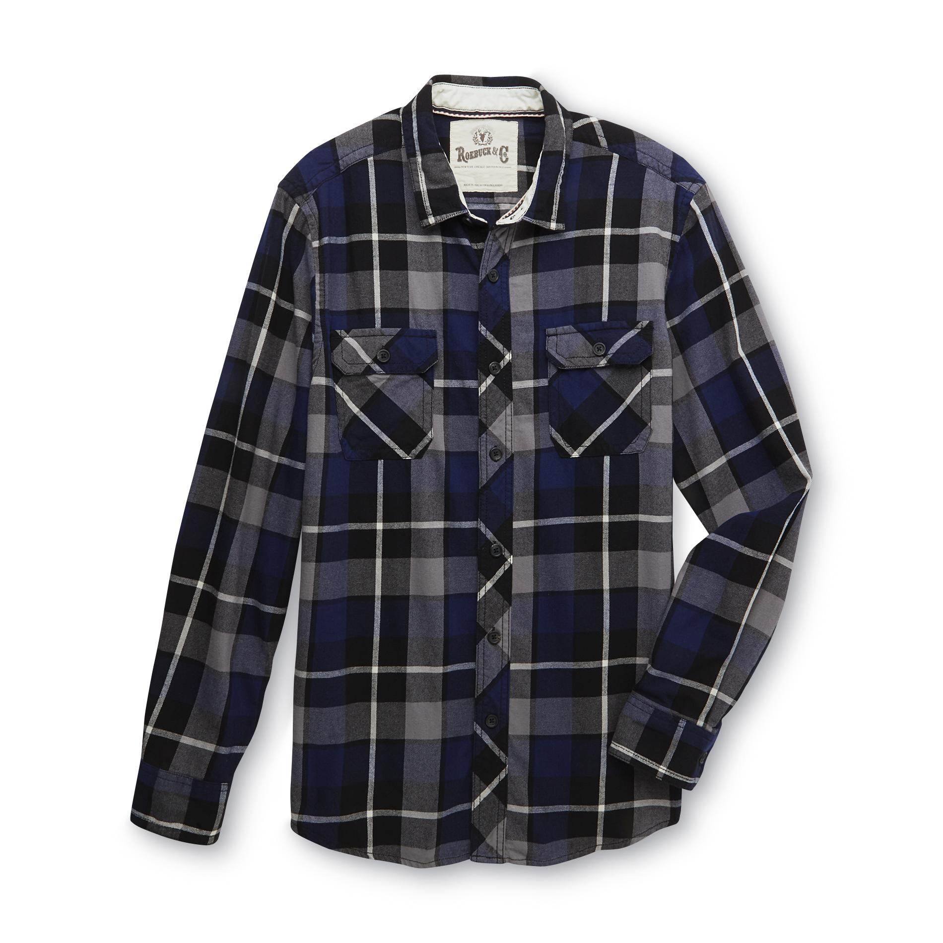 Roebuck & Co. Young Men's Flannel Shirt - Tartan Plaid