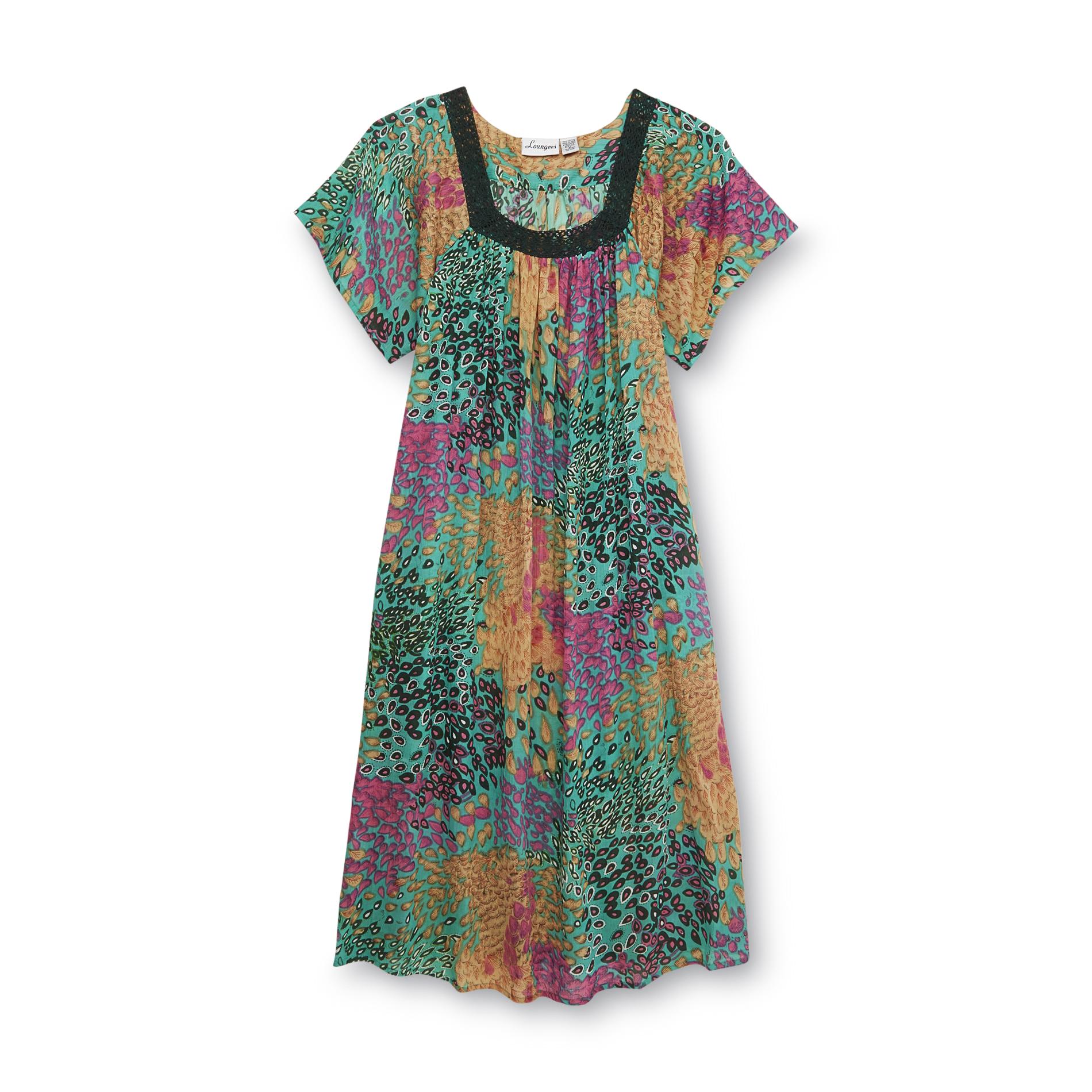 Loungees Women's Lounge Dress - Abstract Print