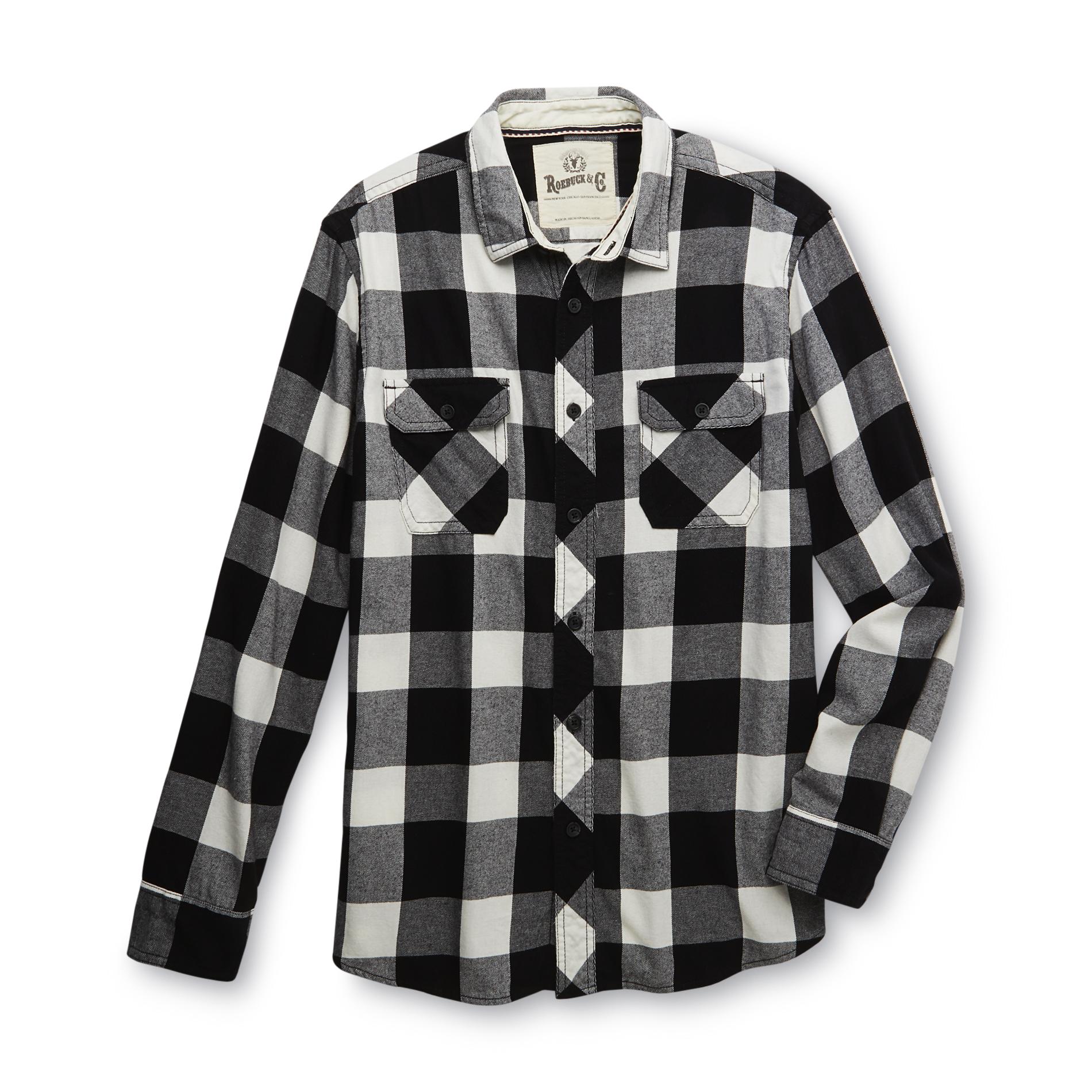 Roebuck & Co. Young Men's Flannel Shirt - Buffalo Plaid