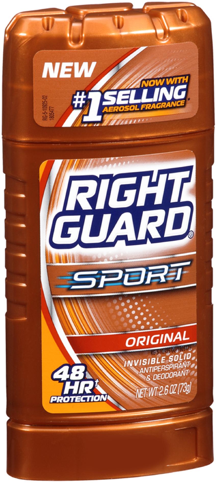 Right Guard Men's Antiperspirant & Deodorant, Original Sport, 2.6 OZ