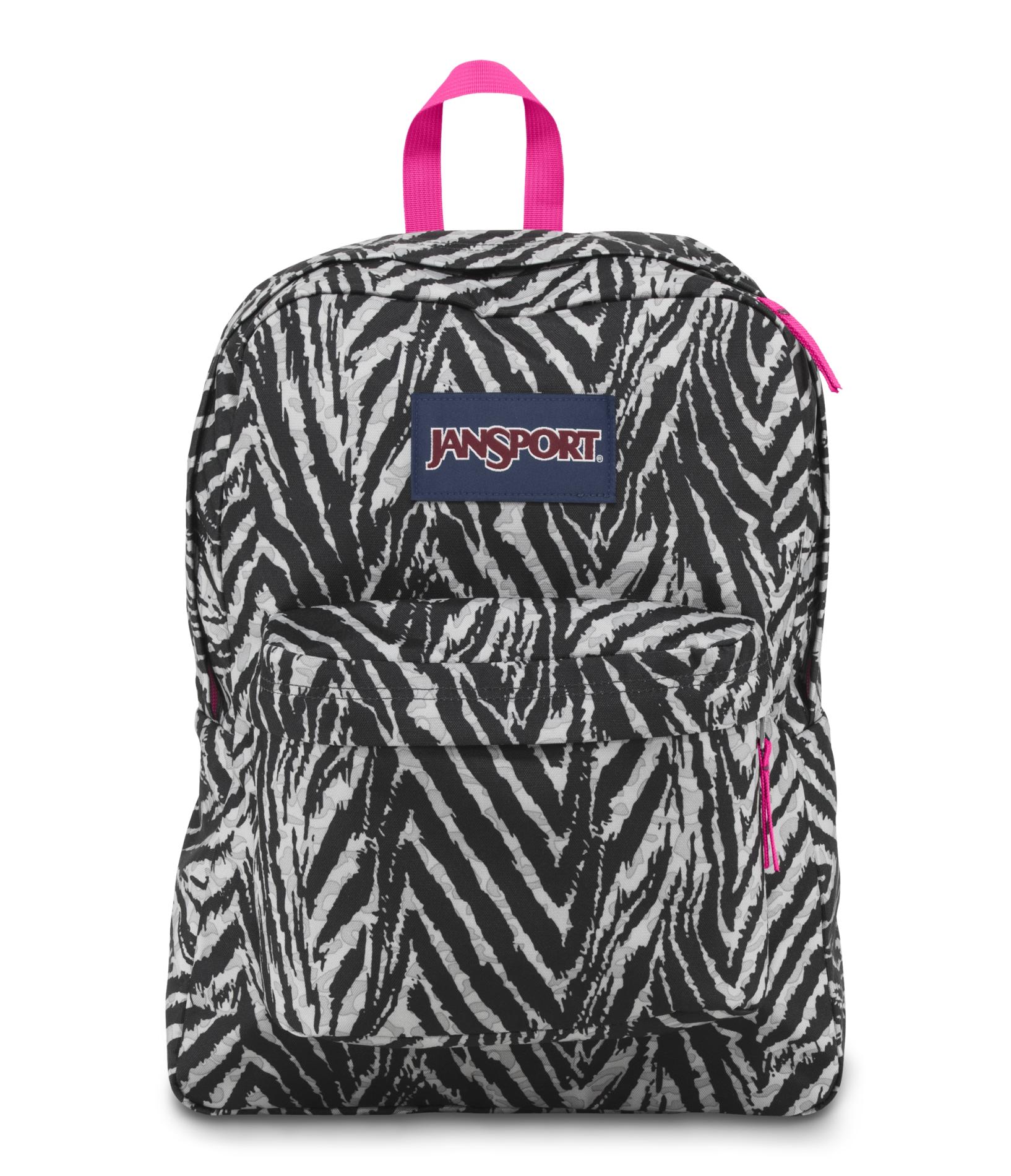 Jansport SuperBreak Backpack Zebra Print