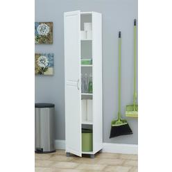 Dorel Home Furnishings SystemBuild Kendall 16" Utility Storage Cabinet - White
