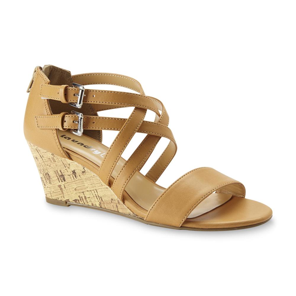 Laundry List Women's Taupe/Natural Wedge Sandal