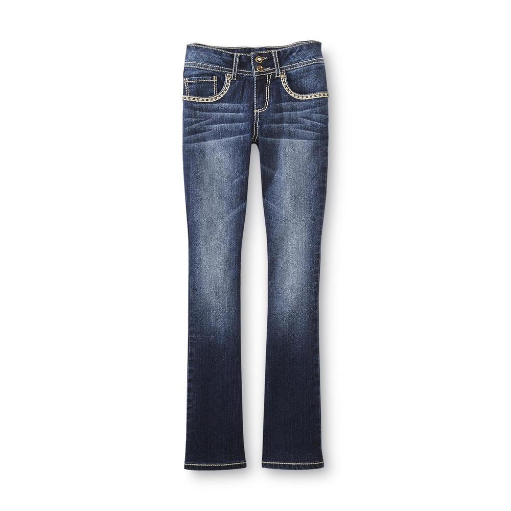Jean Skinny Vanilla Star – Taille 0, Délavé, Embellishments, Ultra-low Rise, 32 Inseam