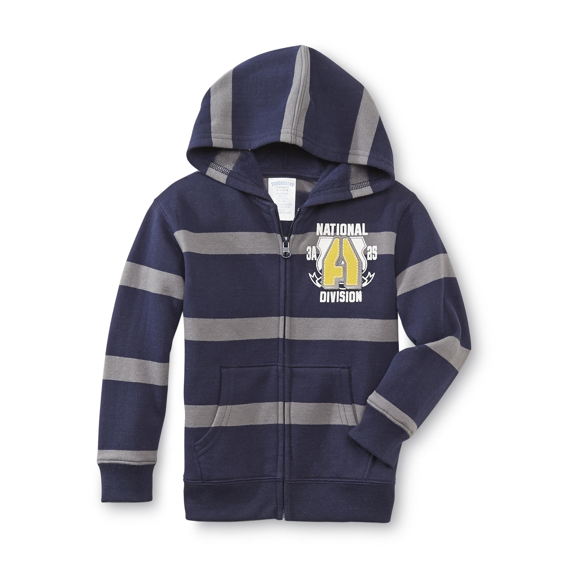 Toughskins Boy's Fleece-Lined Hoodie Jacket - Striped