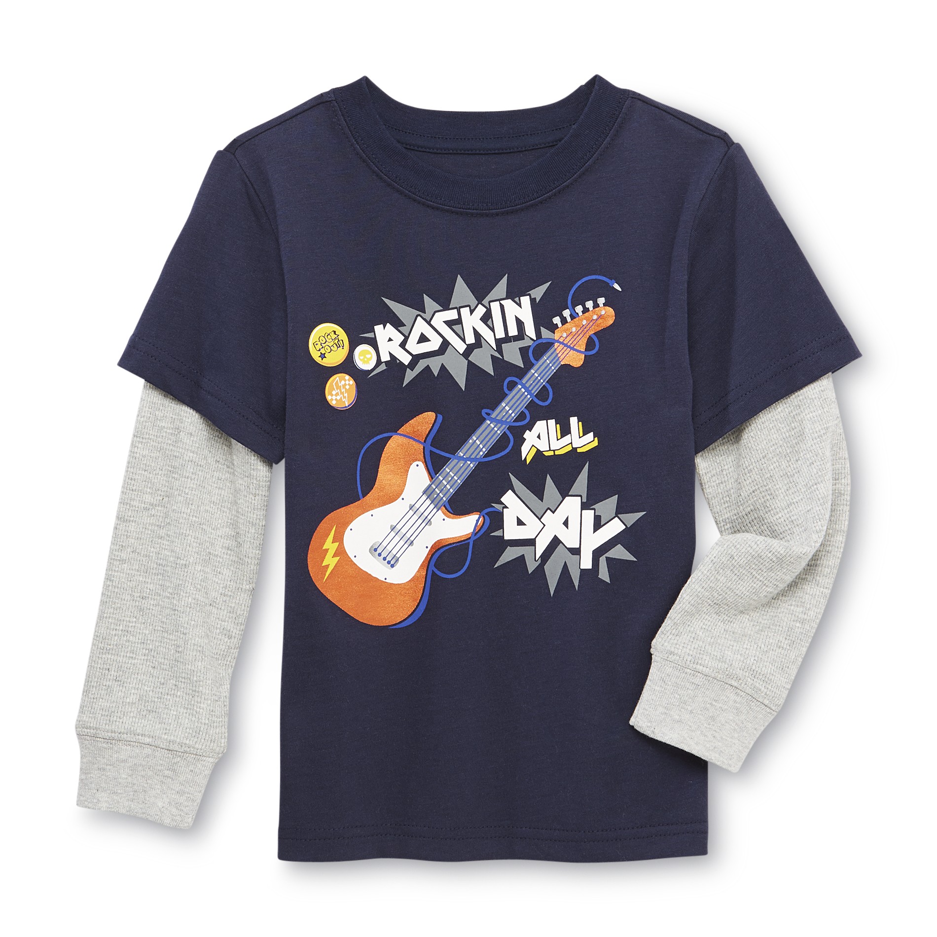Toughskins Boy's Graphic T-Shirt - Rockin All Day