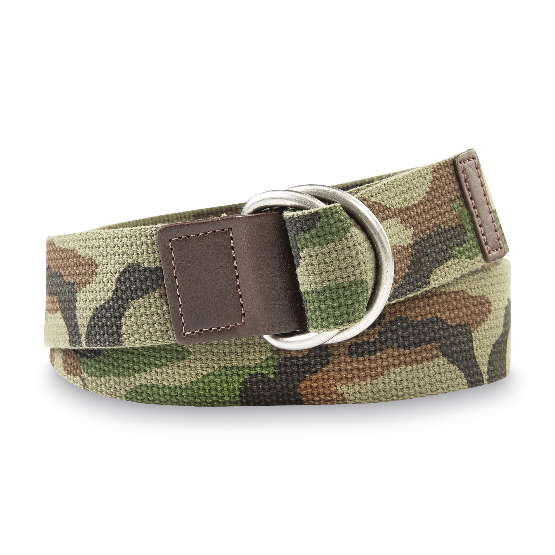 Amplify Young Men's Reversible Woven Belt - Camouflage