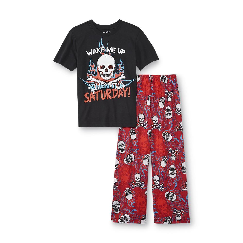 Joe Boxer Boy's Pajama T-Shirt & Pants - Skulls