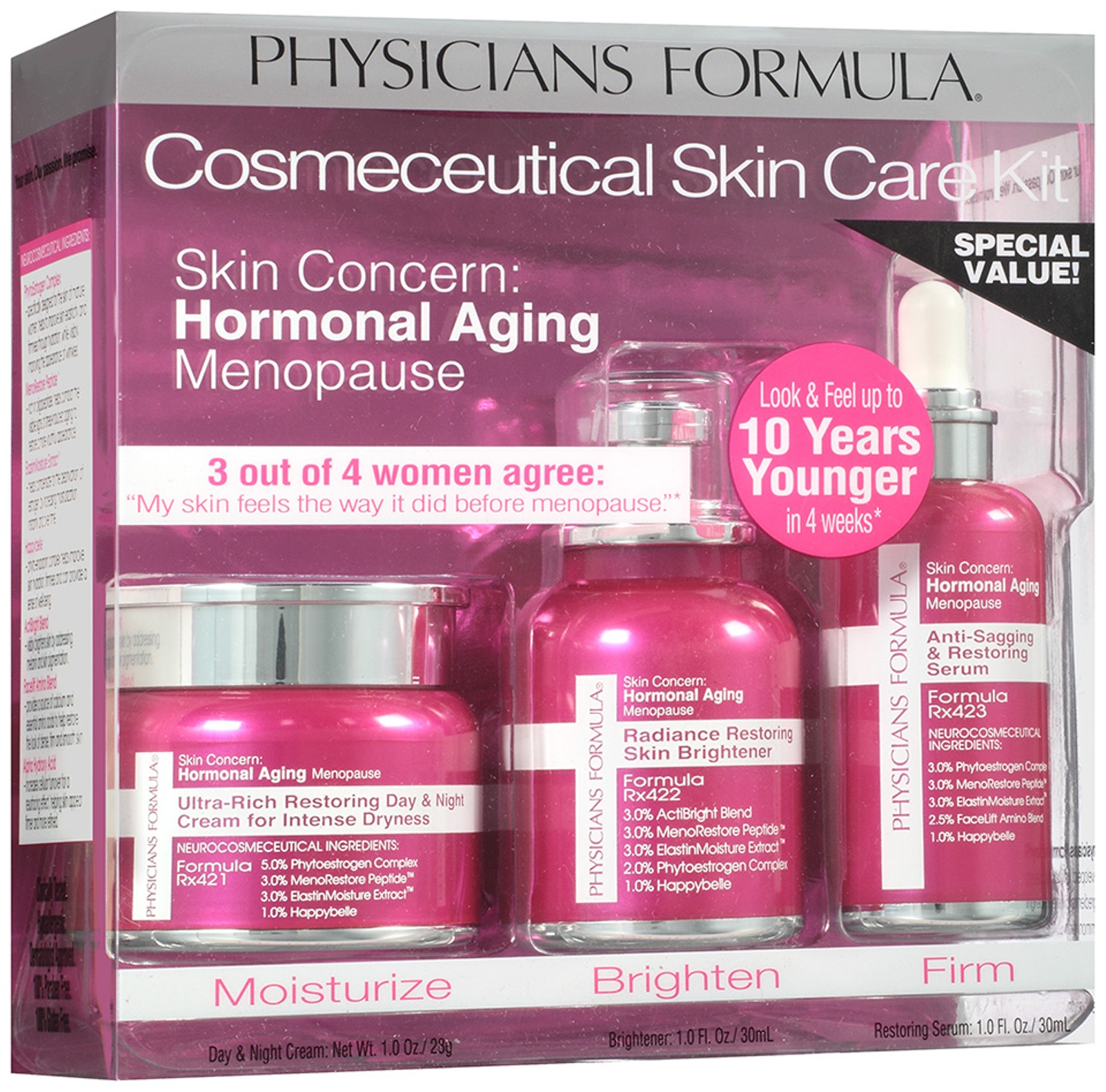 Physicians Formula Skin Care Kit, Skin Concern: Hormonal Aging Menopause Cosmeceutical