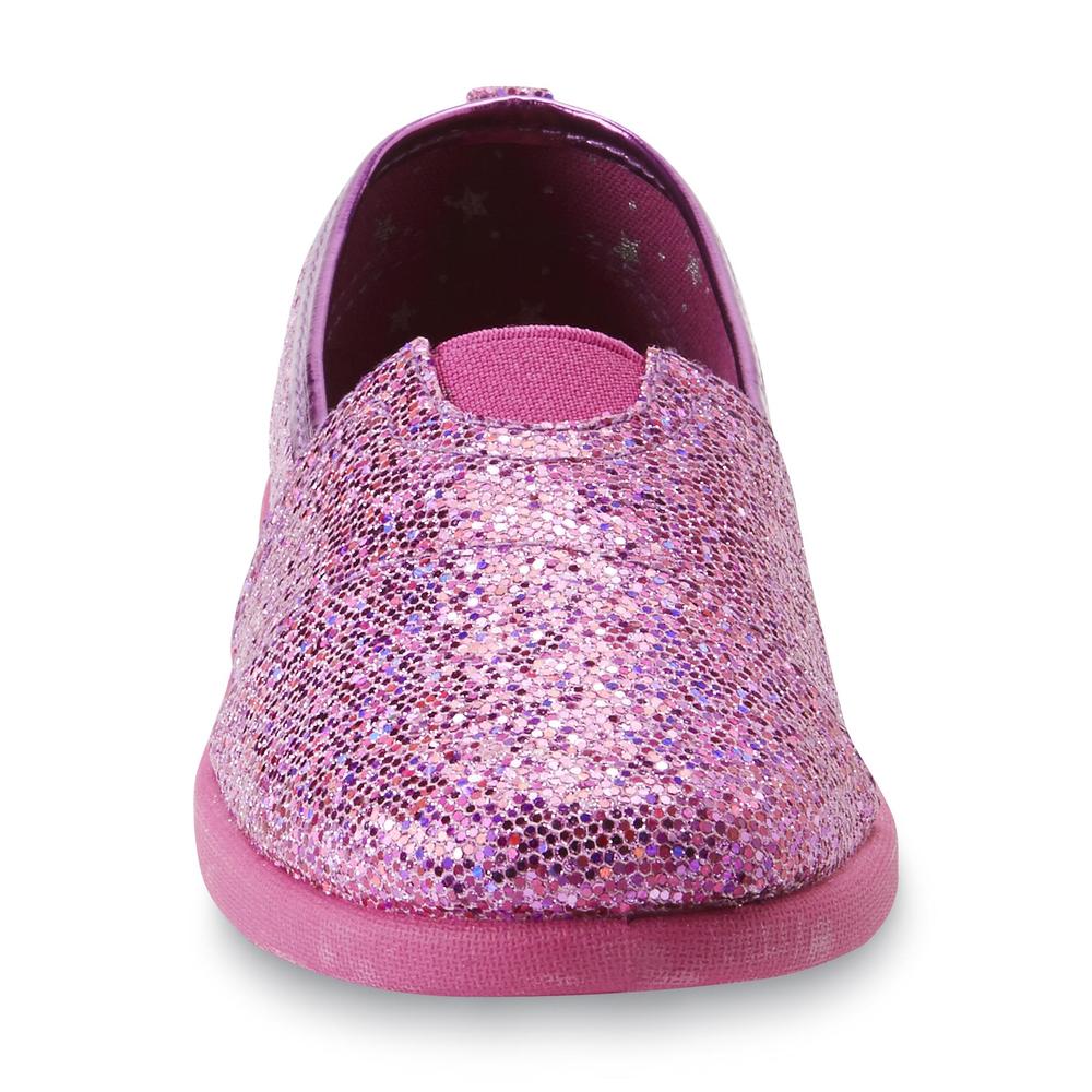 Joe Boxer Girl's Brooklyn Pink Canvas Shoe - Glitter