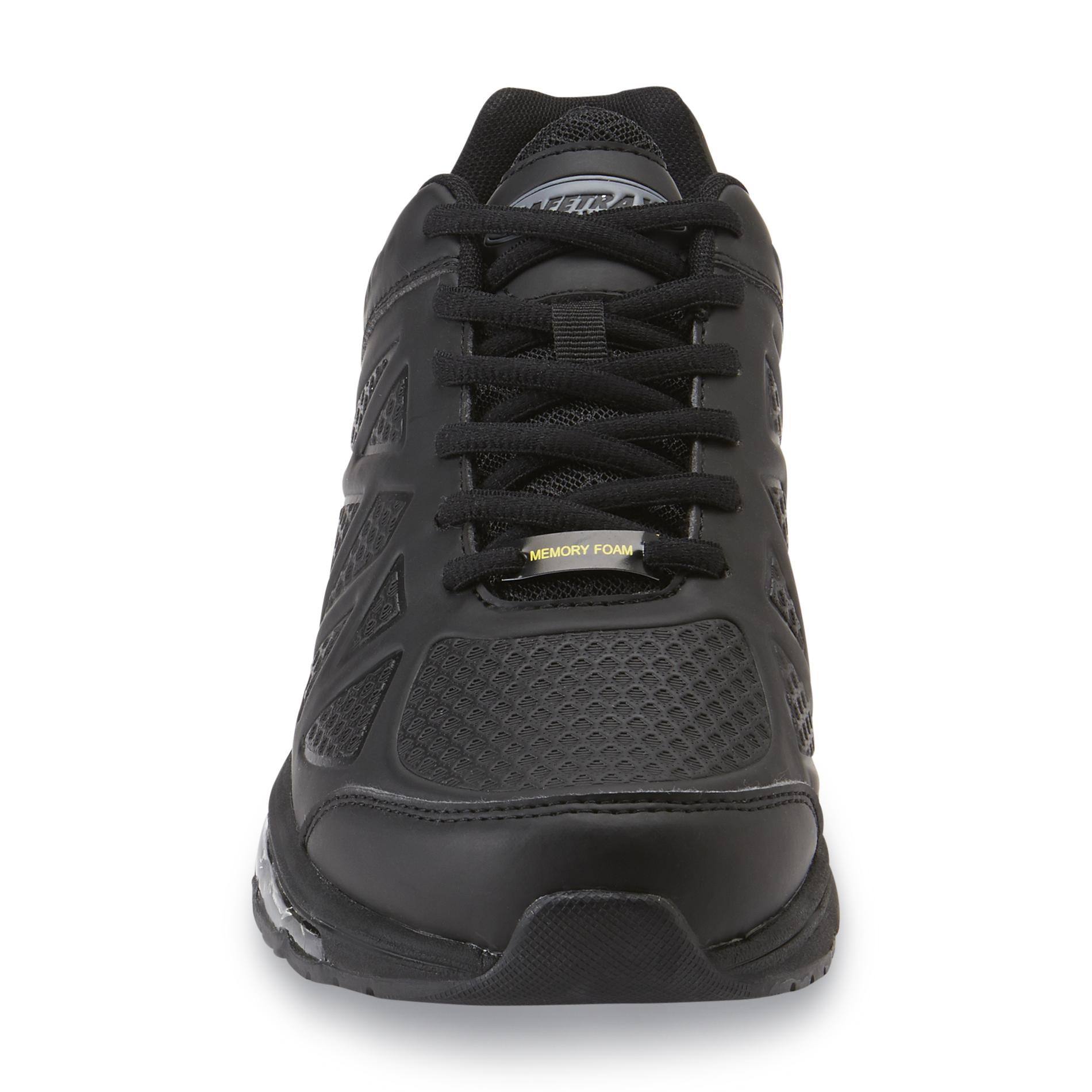 memory foam black work shoes