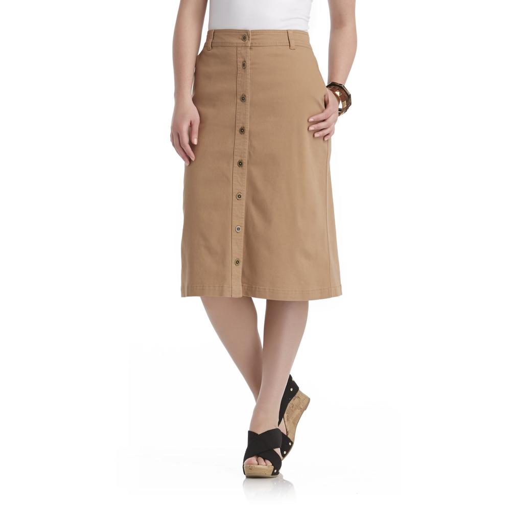 Laura Scott Petite's Button Skirt