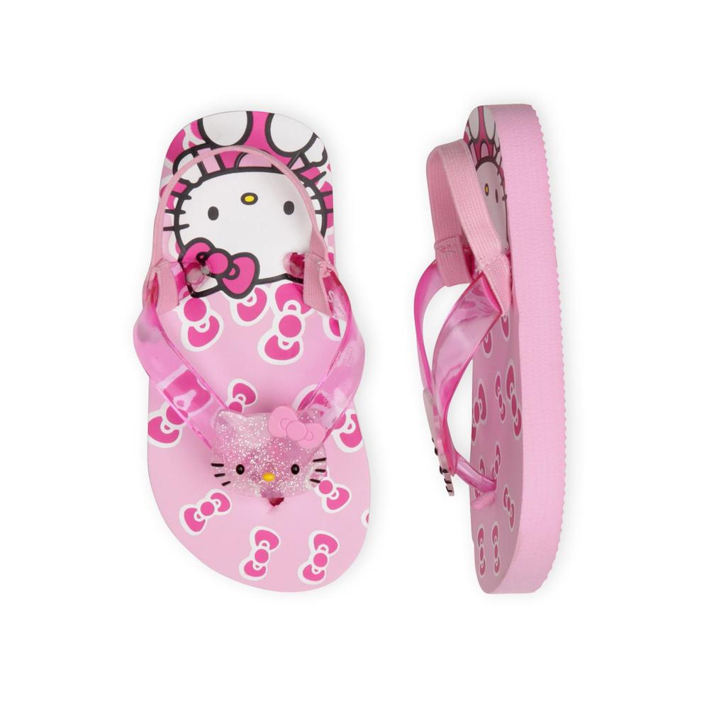 Hello Kitty Toddler Girl's Pink Flip-Flop