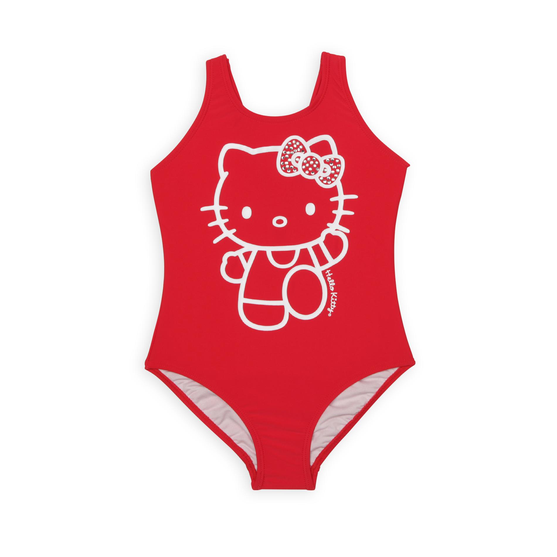 Hello Kitty Girl's One-Piece Swimsuit