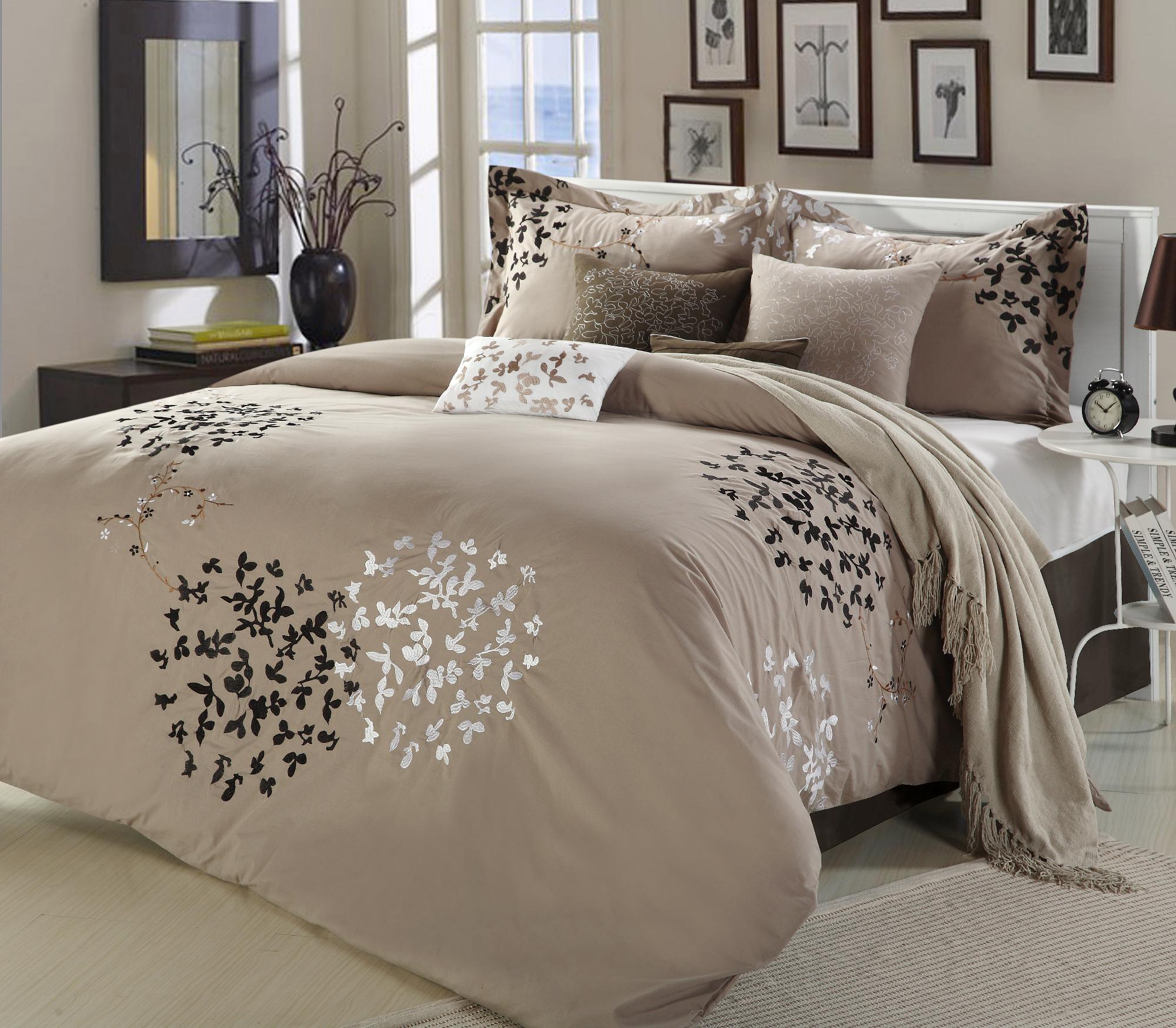 Chic Home Cheila 8 Piece Embroidered Comforter Set