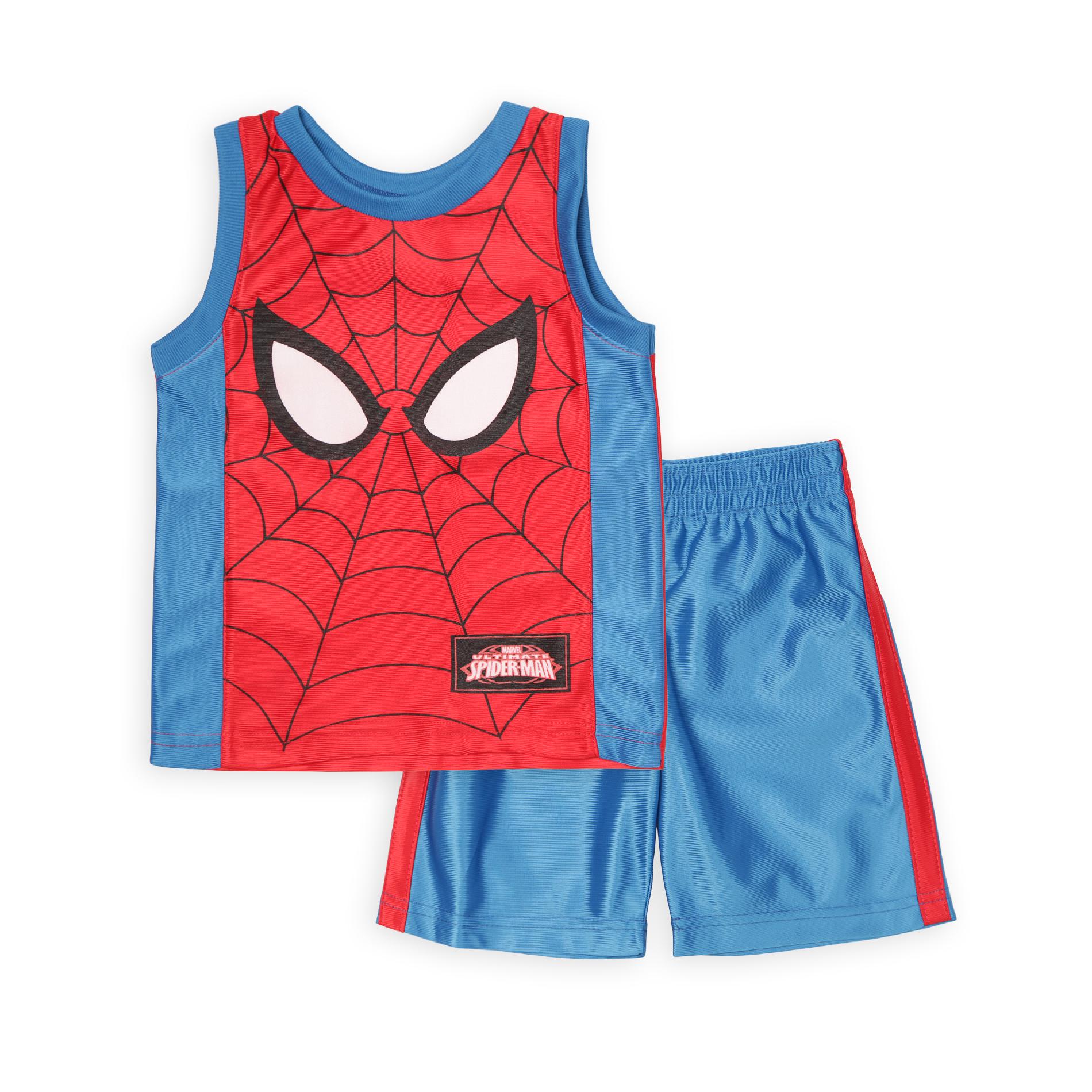 Marvel Toddler Boy's Graphic Tank Top & Athletic Shorts - Spider-Man