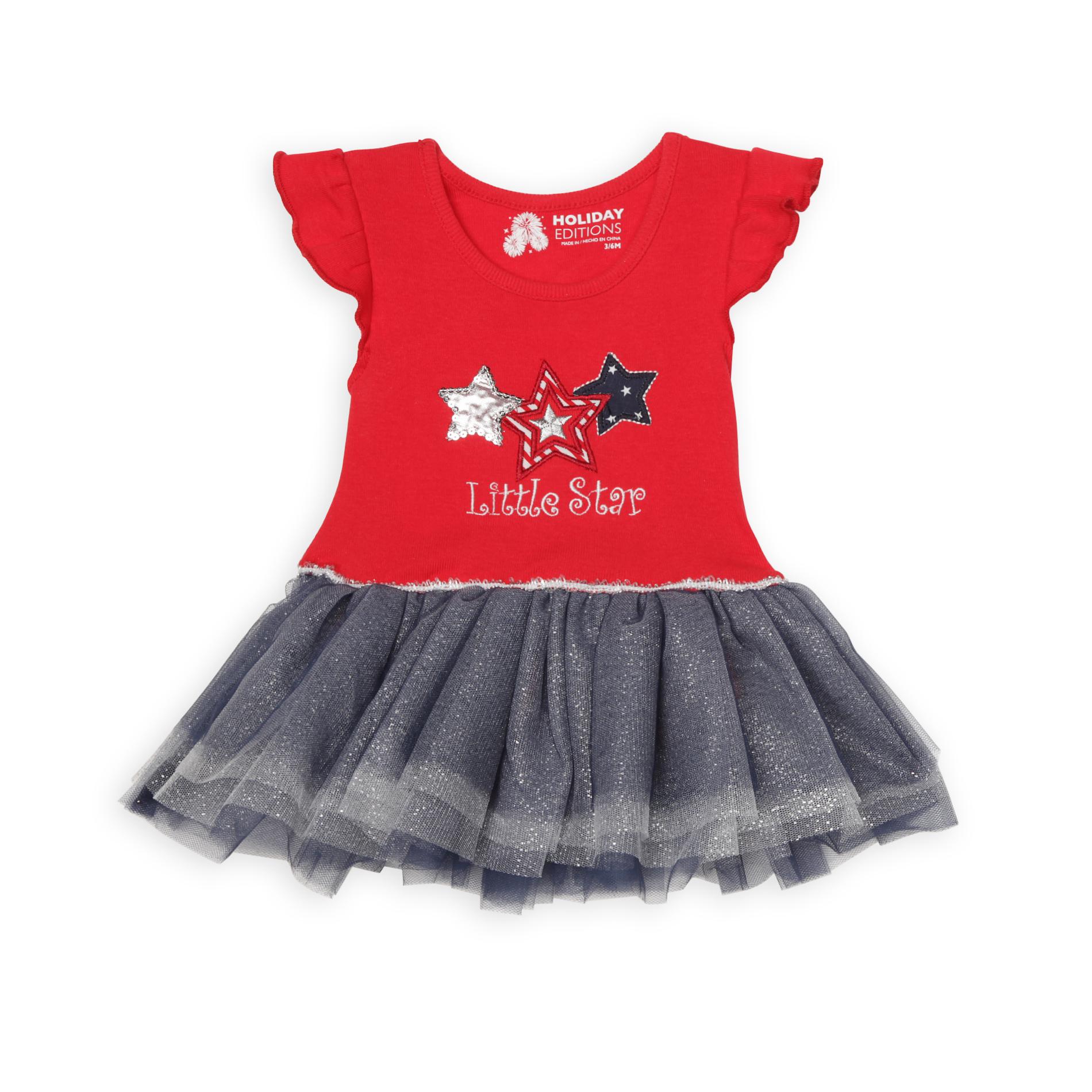Holiday Editions Newborn Girl's Tutu Dress - Little Star