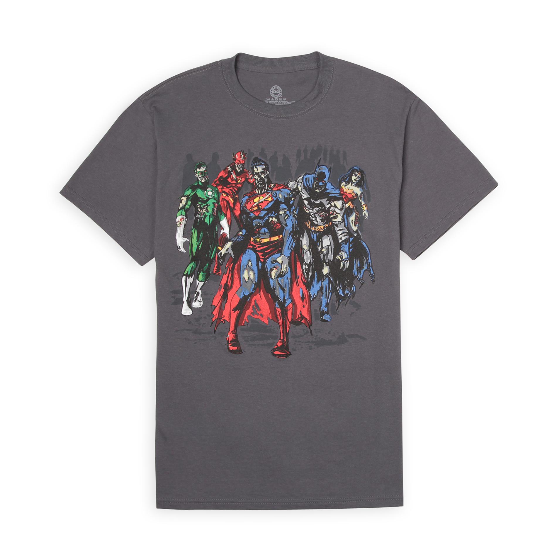 DC Comics Young Men's Graphic T-Shirt - Zombie Superheroes