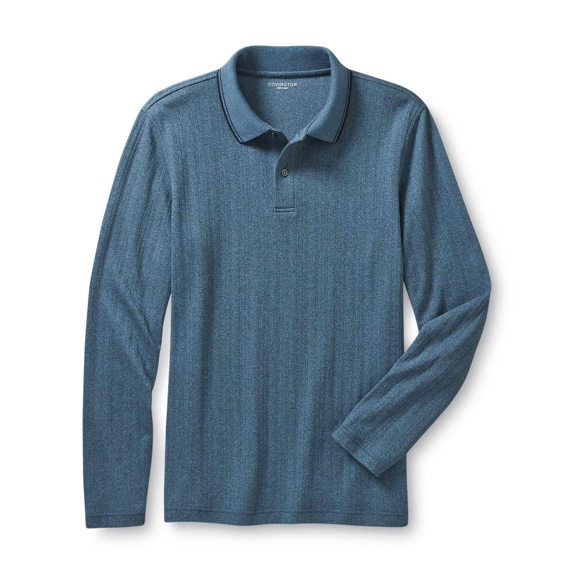 Covington Men's Big & Tall Long-Sleeve Polo Shirt