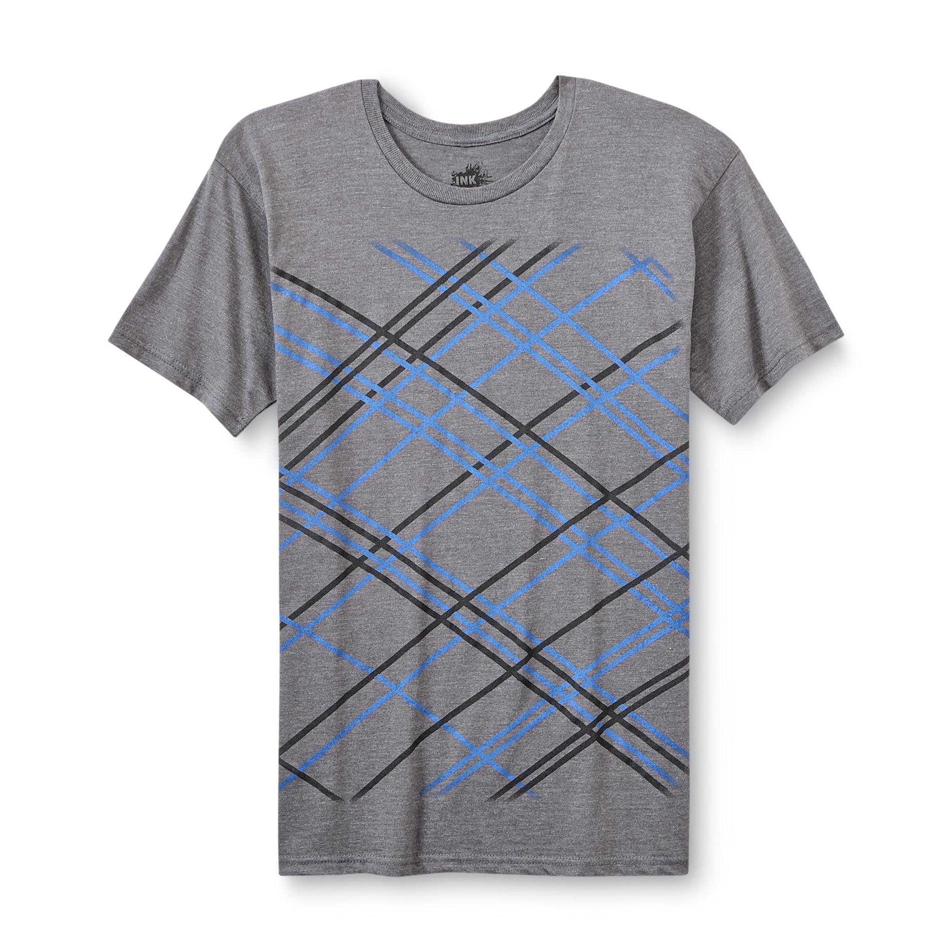 Ink Inc. Young Men's Graphic T-Shirt - Abstract Striped