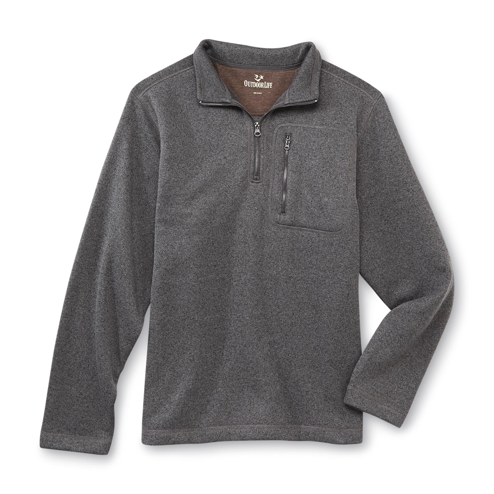 Outdoor Life Men's Quarter-Zip Pullover Sweater