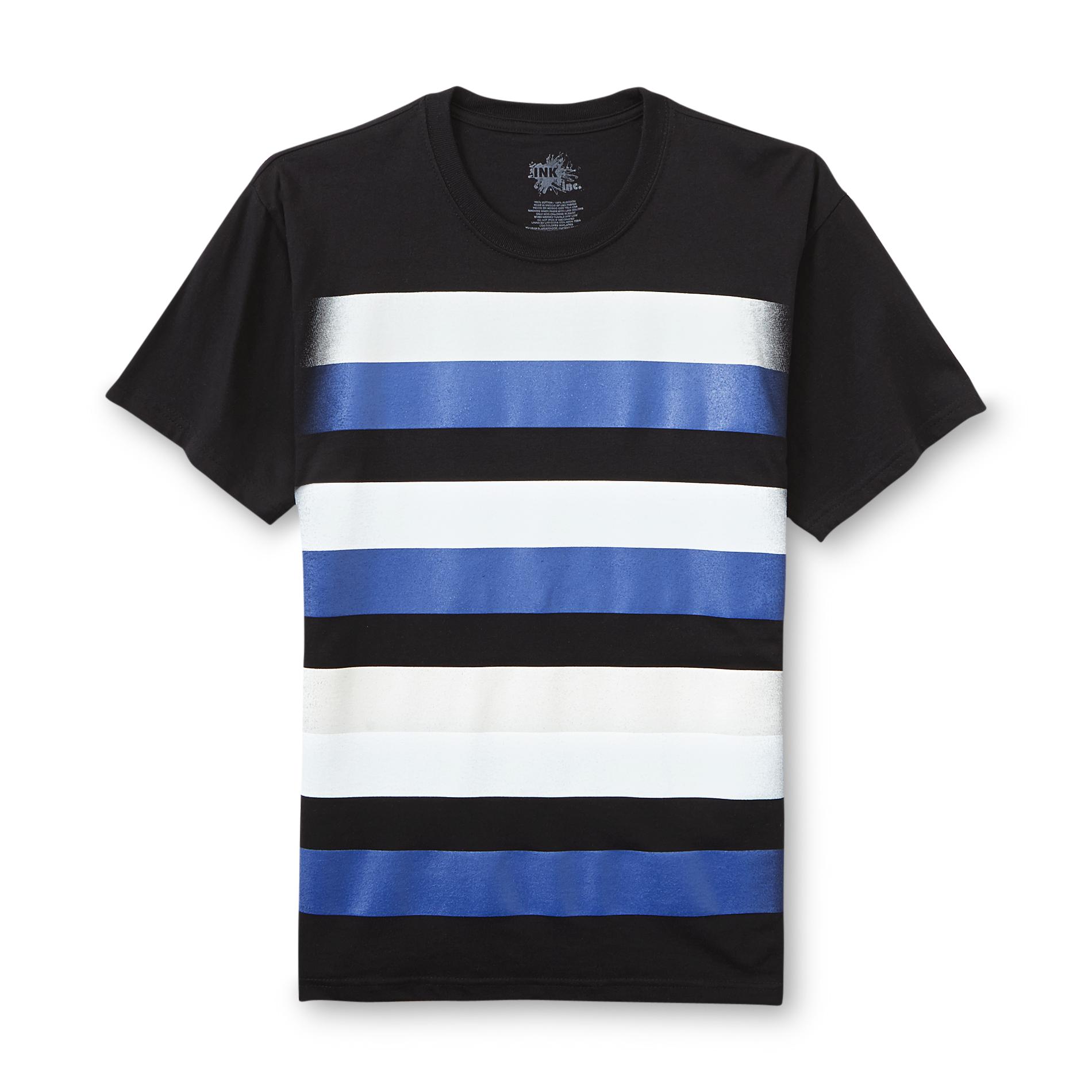 Ink Inc. Young Men's Graphic T-Shirt - Striped