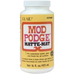 Plaid Mod Podge CS11302 Waterbase Sealer, Glue and Finish, 16 oz, Matte