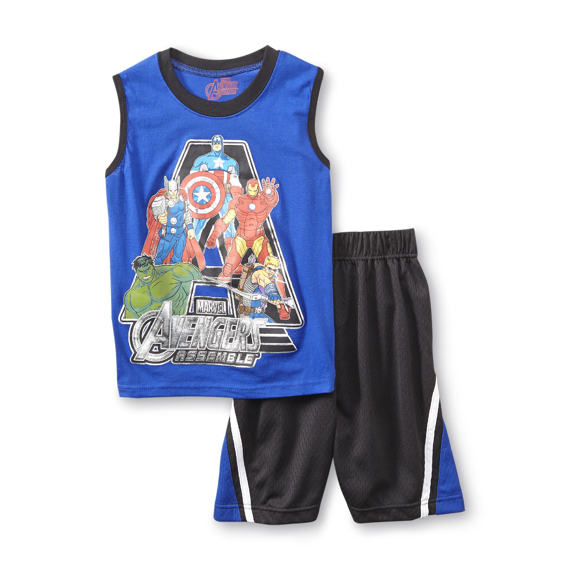 Marvel Avengers Assemble Boy's Tank Top & Shorts