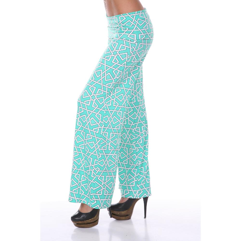 White Mark Women's Summer Time Palazzo Pants by