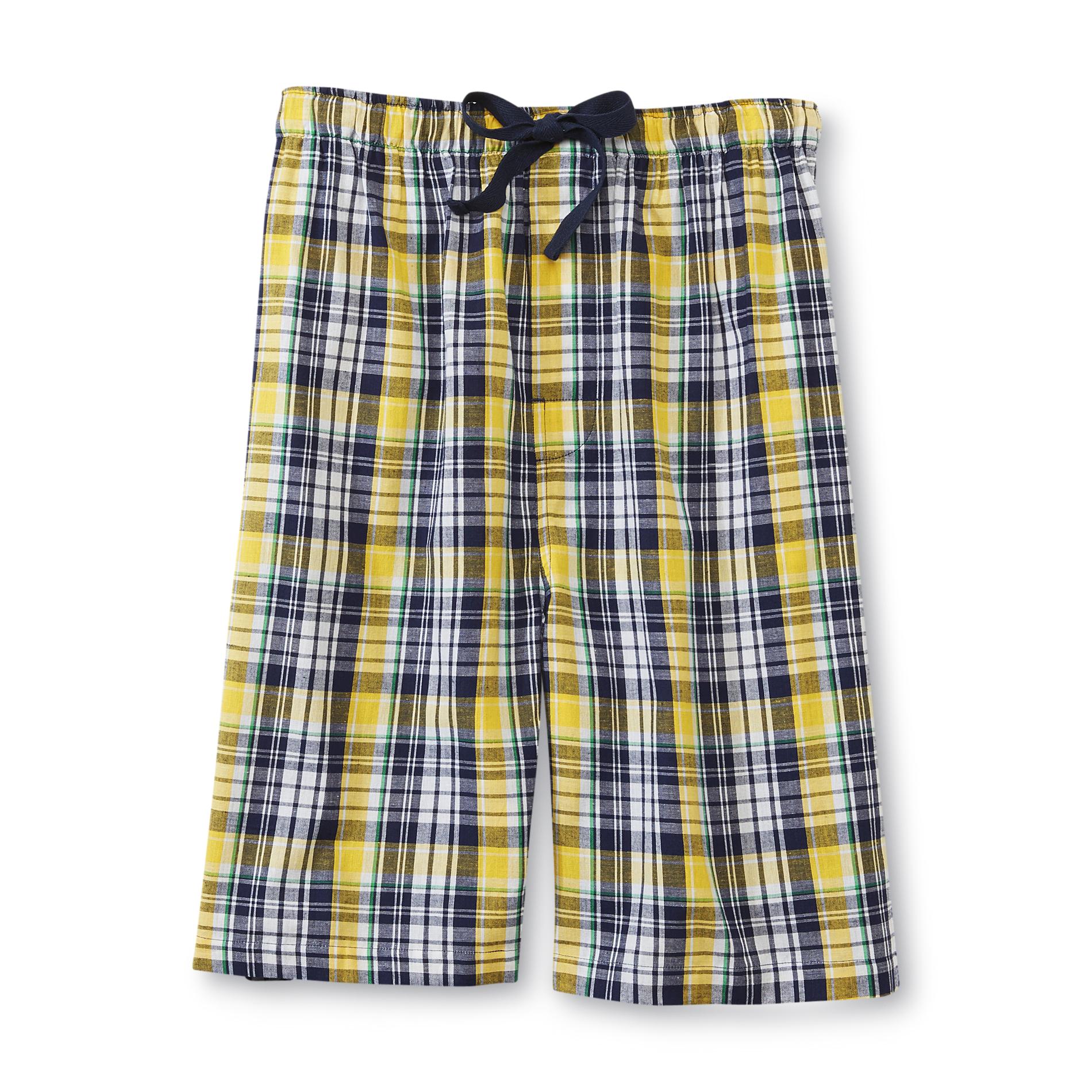 Covington Men's Plaid Woven Lounge Shorts