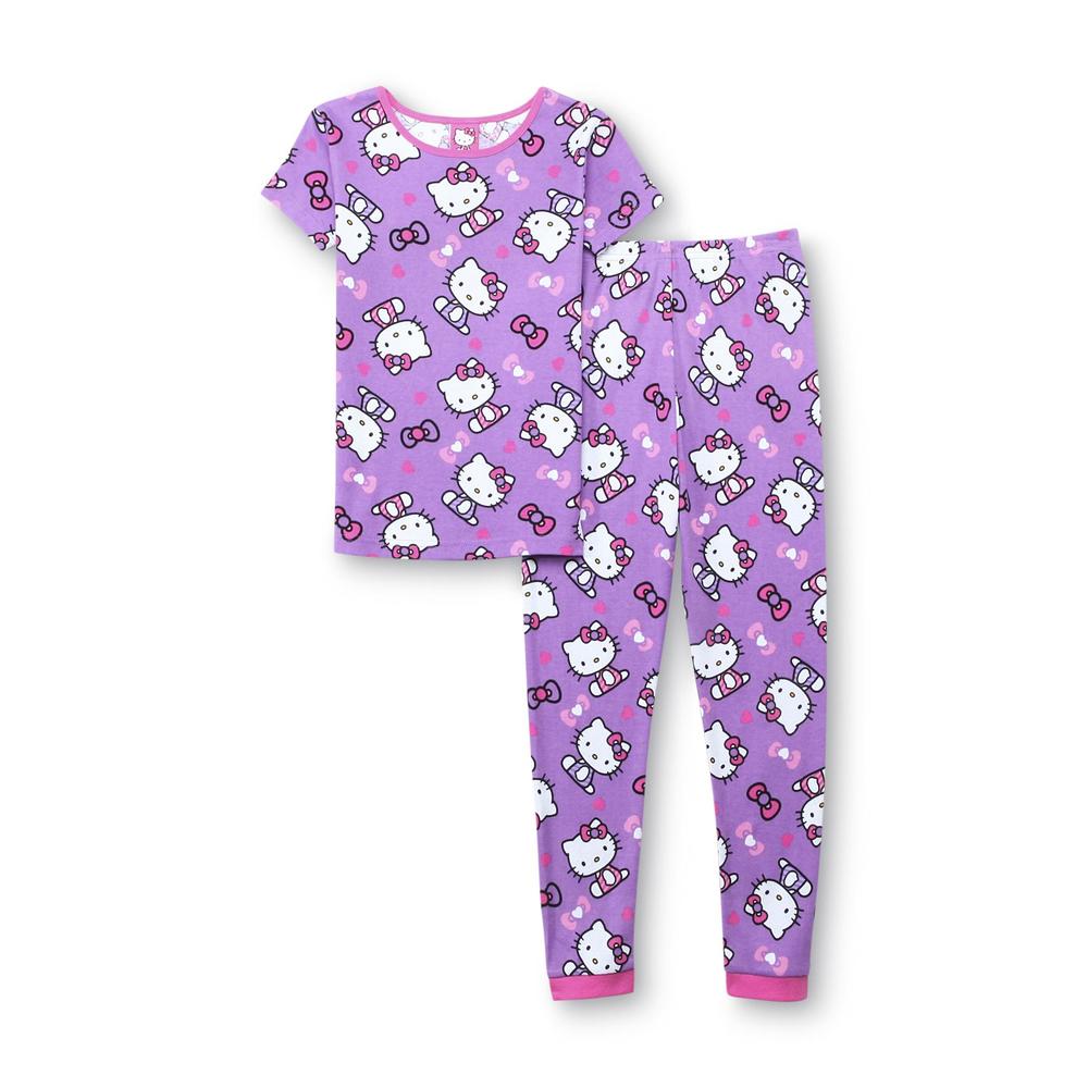 Hello Kitty Girl's 2 Pairs Short-Sleeve Pajamas