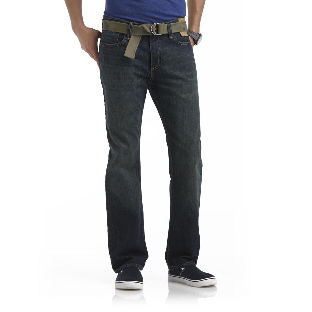 Roebuck & Co. Men's Slim Bootcut Jeans & Belt
