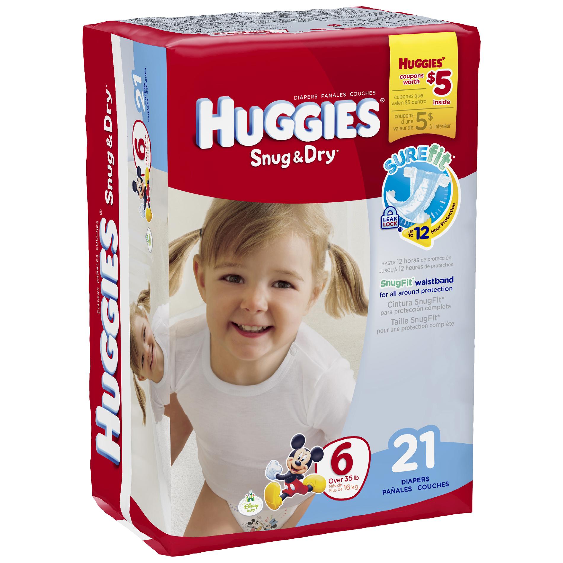 Huggies Snug \u0026 Dry Diapers (see all sizes)