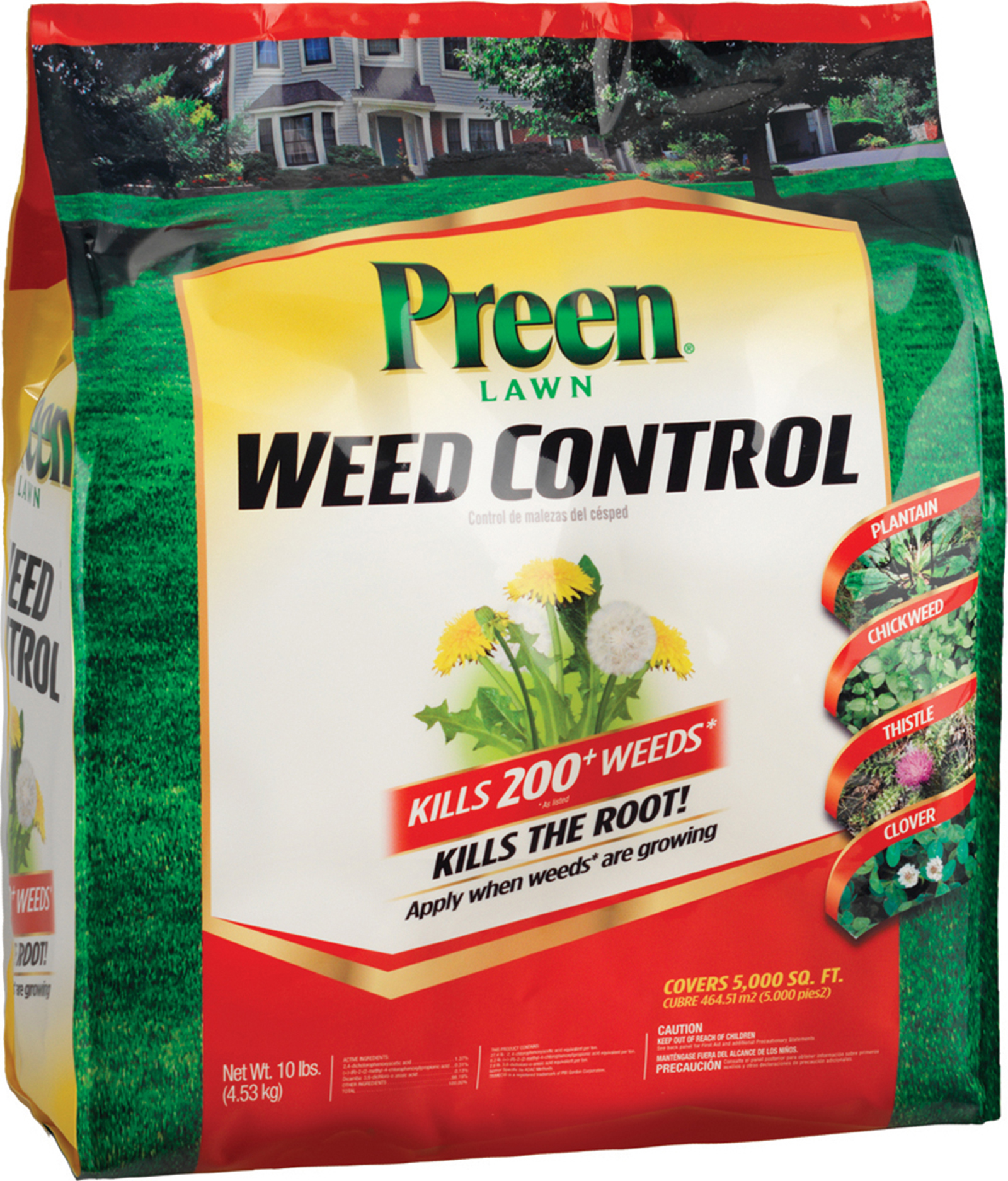 Preen G81 2464015 10 lb. Lawn Weed Control yellow