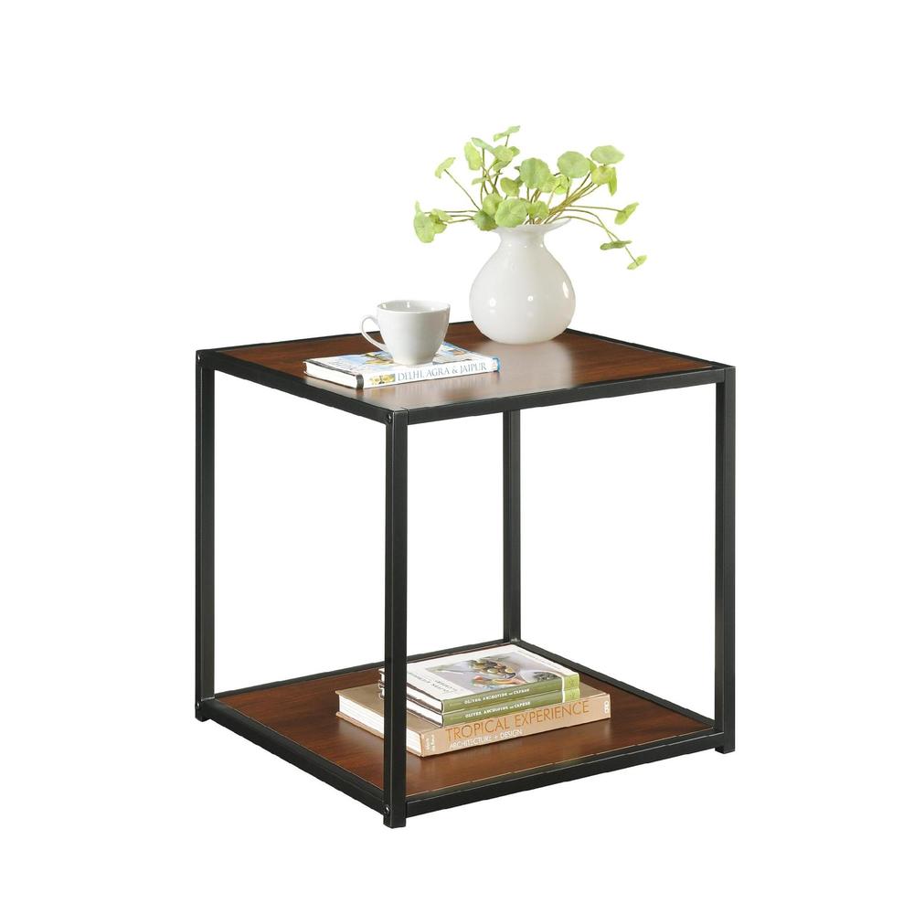 Dorel Canton End Table with Metal Frame  Multiple Colors